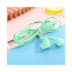 Portable Sport Earphones Wired Bass Stereo 3.5mm In-Ear Wired Hands Free - green