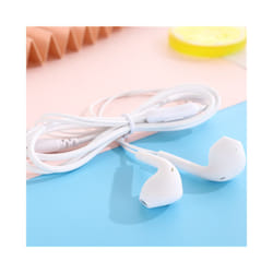 Portable Sport Earphones Wired Bass Stereo 3.5mm In-Ear Wired Hands Free - white