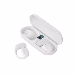 JS270 Wireless Headphones Bone Conduction Waterproof Open Ear Hanging - White