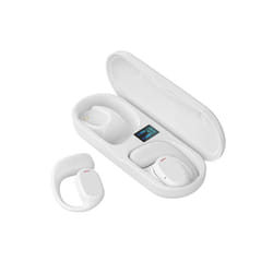 JS270 Wireless Headphones Bone Conduction Waterproof Open Ear Hanging - White