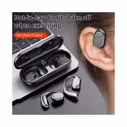 JS270 Wireless Headphones Bone Conduction Waterproof Open Ear Hanging - White