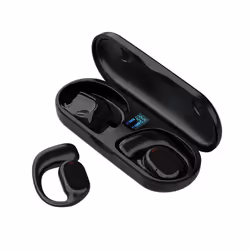 JS270 Wireless Headphones Bone Conduction Waterproof Open Ear Hanging - Black