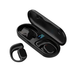 JS270 Wireless Headphones Bone Conduction Waterproof Open Ear Hanging - Black
