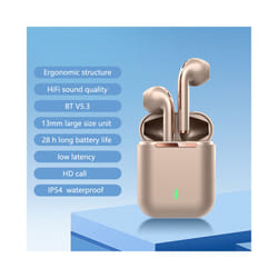 Bluetooth 5.3 Earphones&Headphones Sports Wireless Ear Pods J18 TWS Ear - J18 Mini Pink