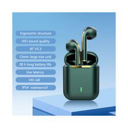 Bluetooth 5.3 Earphones&Headphones Sports Wireless Ear Pods J18 TWS Ear - J18 Mini Green
