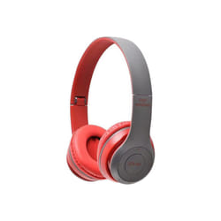 Stereo P47 Wireless Headphones Bluetooth 5.0 Earphones Foldable Bass Helmet - Red