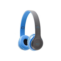 Stereo P47 Wireless Headphones Bluetooth 5.0 Earphones Foldable Bass Helmet - Blue