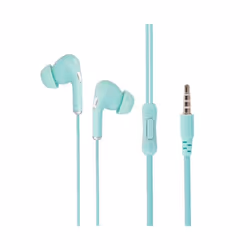 High Definition Wired Earphone 3.5mm In-Ear Control Portable Sport Wired - Blue