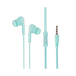 High Definition Wired Earphone 3.5mm In-Ear Control Portable Sport Wired - Blue