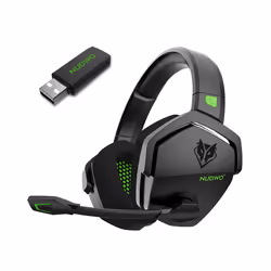 NUBWO G06 2.4G Wireless Gaming Headset for PS5 PS4 PC Laptop Noise Cancelling - Green