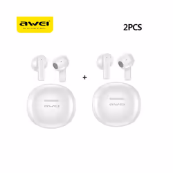 Awei T87 TWS Earbuds Wireless Bluetooth Earphones With Mic HD Call Noise - Green