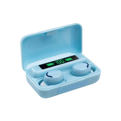 F9 Wireless Earbuds CVC 8.0 Noise Reduction 9D Hifi Stereo In Ear Headphone - blue