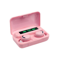 F9 Wireless Earbuds CVC 8.0 Noise Reduction 9D Hifi Stereo In Ear Headphone - pink