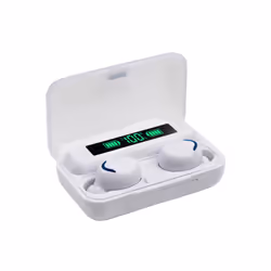F9 Wireless Earbuds CVC 8.0 Noise Reduction 9D Hifi Stereo In Ear Headphone - White