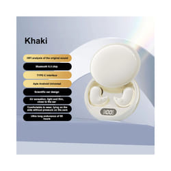 Sleep Earbuds Tiny Mini Invisible Headphones Hidden Noise Reduction TWS - Khaki