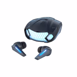 New Wireless Headphones LED Light Game Earbuds with Mic Bluetooth Earphones - Black