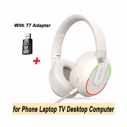 Headphone Bluetooth 5.3 HIFI Stereo Wireless Headphone Game Noise Canceling - For PC TV Laptop