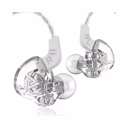 QKZ AK6 Copper Driver HiFi Wired Earphone Race Sport Headphone Bass Stereo - AK6 Transparent