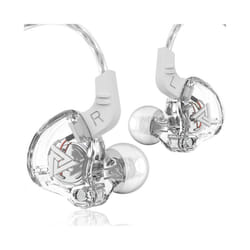 QKZ AK6 Copper Driver HiFi Wired Earphone Race Sport Headphone Bass Stereo - AK6 Transparent