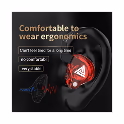 QKZ AK6 Copper Driver HiFi Wired Earphone Race Sport Headphone Bass Stereo - AK6 Transparent