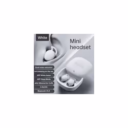 2024 NEW Wireless Mini Sleep Bluetooth Earbuds APP Headphones Noise Cancelling - White