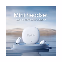 2024 NEW Wireless Mini Sleep Bluetooth Earbuds APP Headphones Noise Cancelling - White