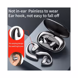 MZYMI Wireless Earphone S900 Bone Conduction Open Ear Headphone Bluetooth - WHITE