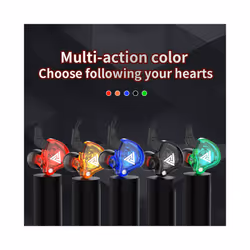 QKZ AK6 In Ear Earphone 6 Dynamic Driver Unit Headphone With Mic Stereo - AK6 blue
