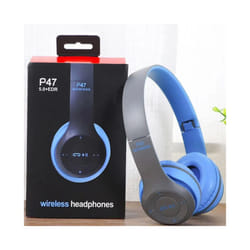 Bluetooth 5.0 P47 TWS Stereo Headphone Bluetooth Earphones Music Headset - Blue