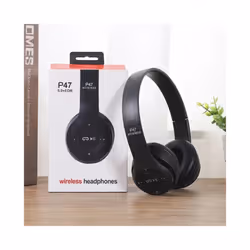 Bluetooth 5.0 P47 TWS Stereo Headphone Bluetooth Earphones Music Headset - Black
