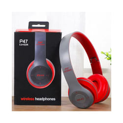 Bluetooth 5.0 P47 TWS Stereo Headphone Bluetooth Earphones Music Headset - Red