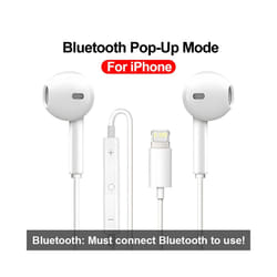 Headphones For Apple iPhone 14 Wired Bluetooth Earphones 13 12 11 Pro - For IOS