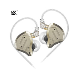 KZ ZSN Pro 2 1BA+1DD Hybrid Driver In Ear Earphone HIFI Bass Earbuds Metal - Gold no mic