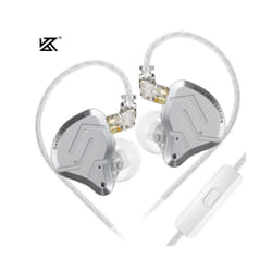 KZ ZSN Pro 2 1BA+1DD Hybrid Driver In Ear Earphone HIFI Bass Earbuds Metal - Silver with mic