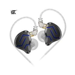 KZ ZSN Pro 2 1BA+1DD Hybrid Driver In Ear Earphone HIFI Bass Earbuds Metal - Blue no mic