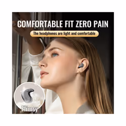 Sleep Invisible Earphone Mini Hidden Headphones In Ear IPX5 Waterproof - White
