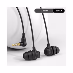 S8 Elbow Wired Earphones Sleep In-ear 3.5mm Headphones Silicone Wire Headset - Black