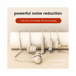 S8 Elbow Wired Earphones Sleep In-ear 3.5mm Headphones Silicone Wire Headset - Black