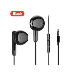 For Galaxy S24 Ultra Type C Earbud Wired Headphones With Mic DAC Chip - Black 3.5mm