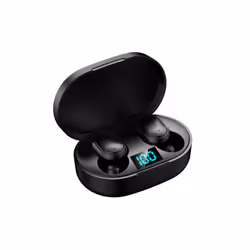 E6S Wireless Earbuds Noise Canceling Waterproof Ear Buds In-Ear Stereo - black