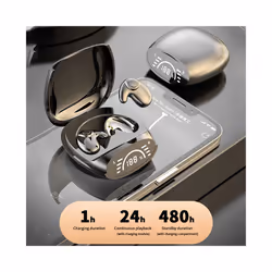Invisible Sleep Headphones Mini Bluetooth 5.3 Earphones ENC Noise Cancelling - Khaki