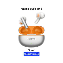 Global Version realme buds Air 6 TWS Earphone Hi-Res LHDC 5.0 Active Noise - GL Silver