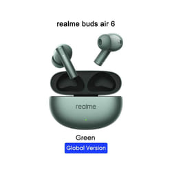 Global Version realme buds Air 6 TWS Earphone Hi-Res LHDC 5.0 Active Noise - GL Green