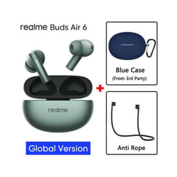 Global Version realme buds Air 6 TWS Earphone Hi-Res LHDC 5.0 Active Noise - Green GL n blue