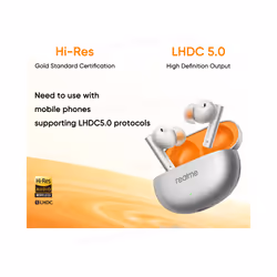 Global Version realme buds Air 6 TWS Earphone Hi-Res LHDC 5.0 Active Noise - Purple CN n white