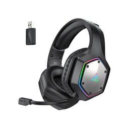 EKSA E1000 WT 2.4G Low Latency Wireless Gaming Headphones for PC/PS4/PS5/Xbox, - Black