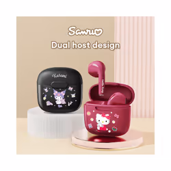 Miniso  BL22B Bluetooth 5.3 Wireless Earbuds Cute My Melody Earphones - Hello Kitty White