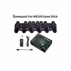 Gd10 4K Game Stick 2.4G Wireless Gamepad Controller for M8 Wireless Game - 1Pair Controllers