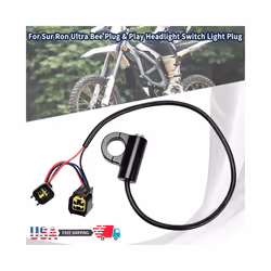 For Sur Ron Ultra Bee Headlight Switch Light Plug Plug&Play Accesorios