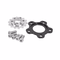For Surron Tire Widening Kit Sprocket Traverse 4mm Wider Tires Installed